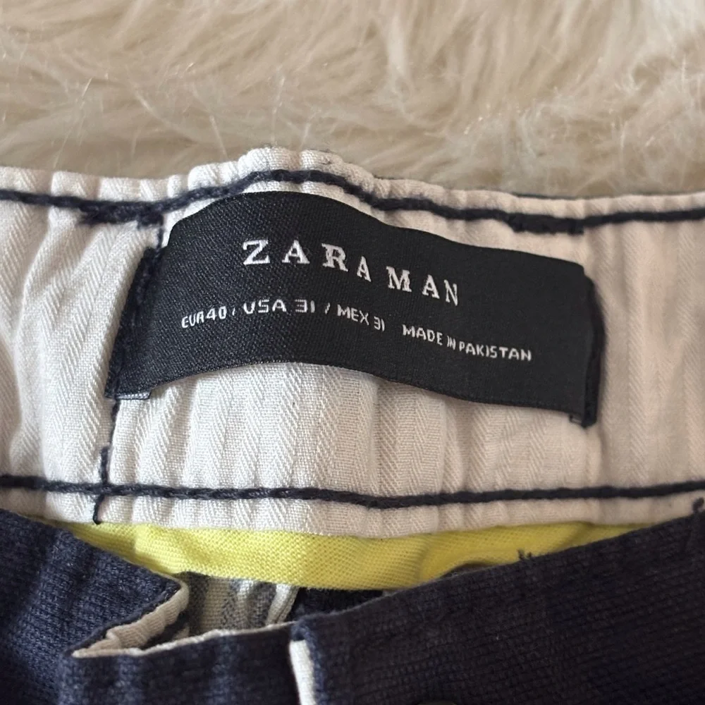Zara Navy Cargo Shorts for Men